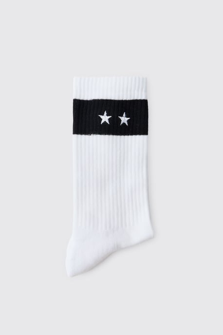 Twin Star Embroidered Socks - Image 2