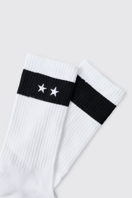 Twin Star Embroidered Socks - Image 3