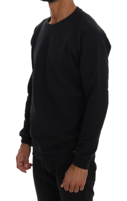 Daniele Alessandrini Blue Crewneck Cotton Sweater - Image 2