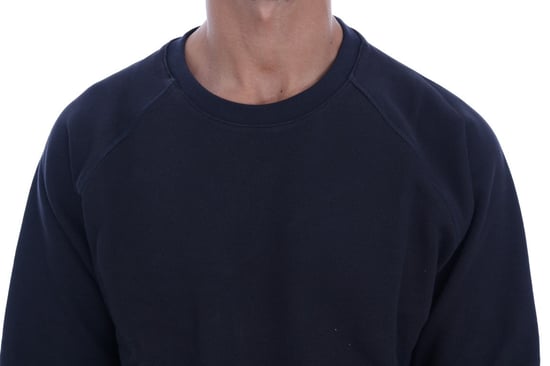 Daniele Alessandrini Blue Crewneck Cotton Sweater - Image 4