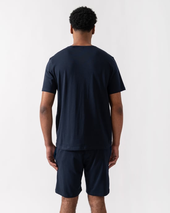Mix&Match with Embroidered Logo T-Shirt in Navy - Image 2