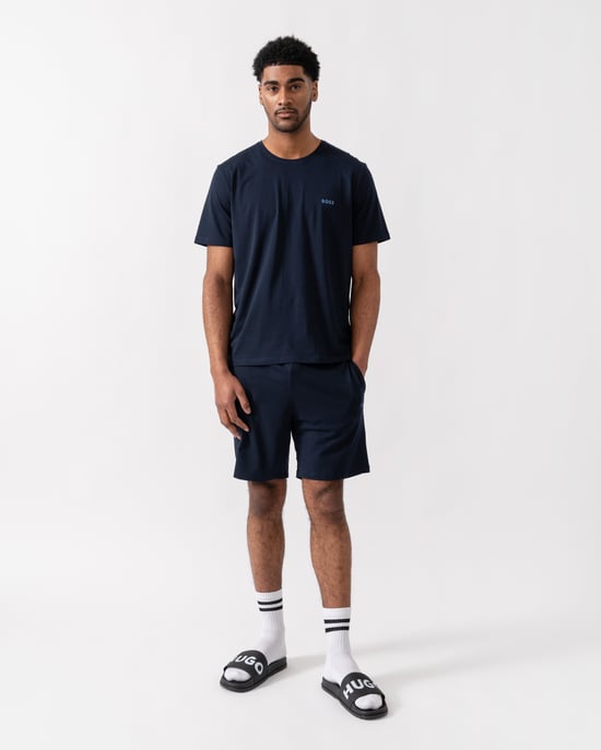 Mix&Match with Embroidered Logo T-Shirt in Navy - Image 3