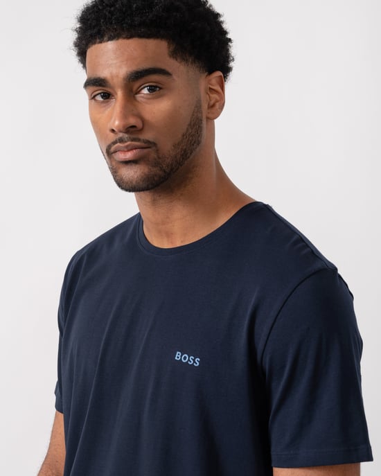 Mix&Match with Embroidered Logo T-Shirt in Navy - Image 4