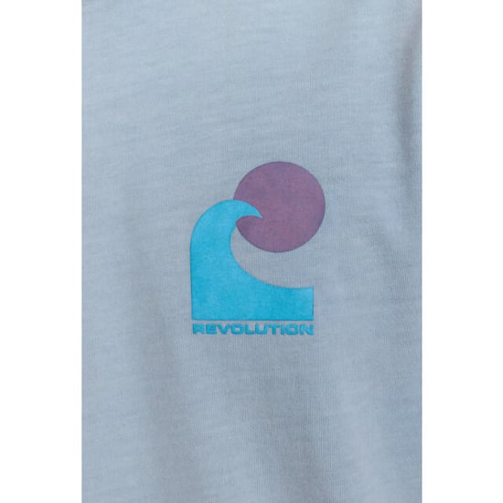 Revolution Printed t-shirt lightblue - Image 2