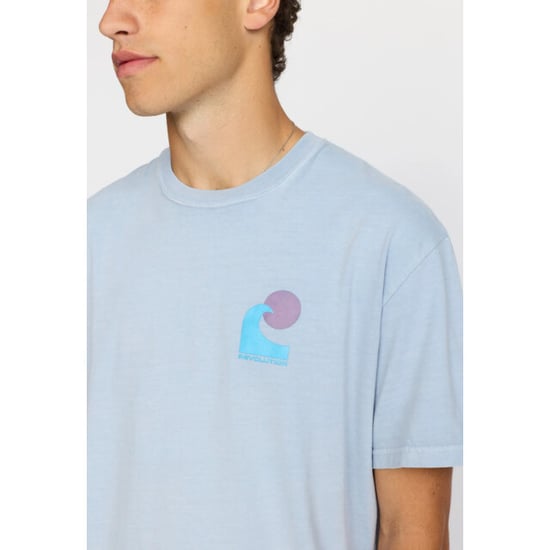 Revolution Printed t-shirt lightblue - Image 4
