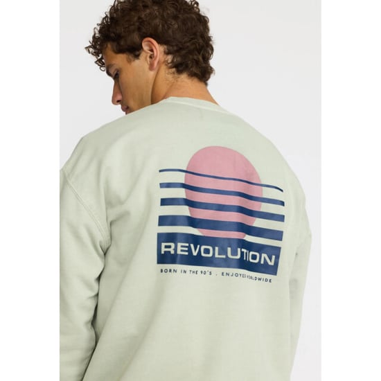 Revolution Printed crewneck mint - Image 5