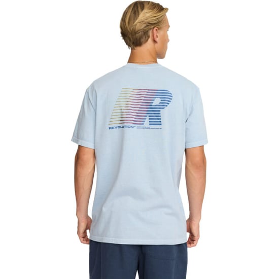 Revolution Printed t-shirt lightblue - Image 4
