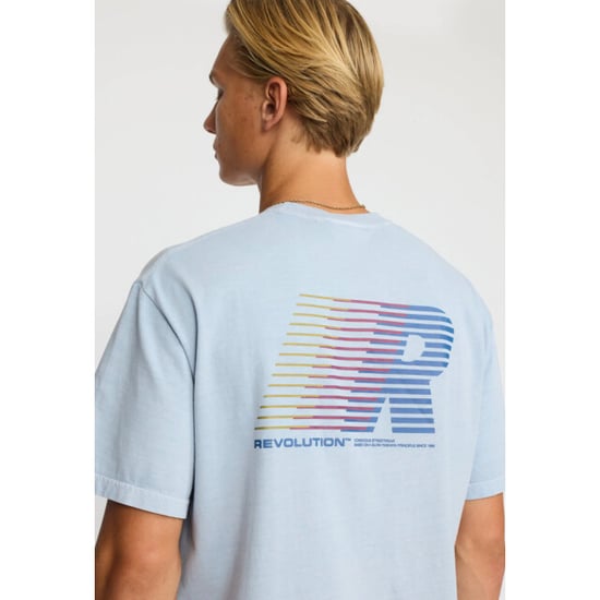Revolution Printed t-shirt lightblue - Image 5