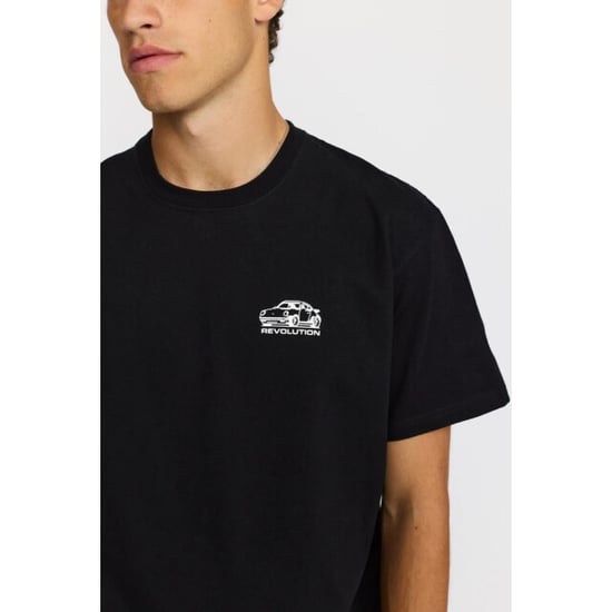 Revolution Printed t-shirt black - Image 6