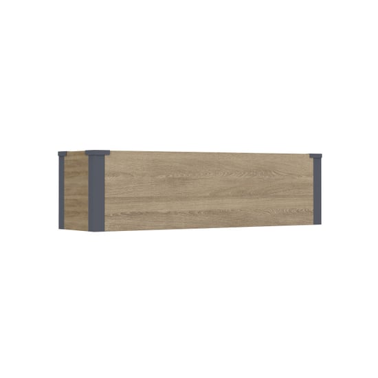 Westmann Talus m metalen plantenbak met bodem 100x25x27 cm houtlook - Image 4