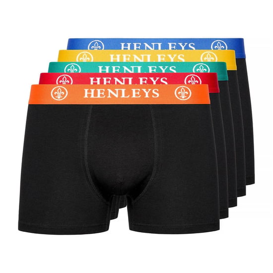 Henleys Primas Boxer Shorts 5pk Mens - Image 1