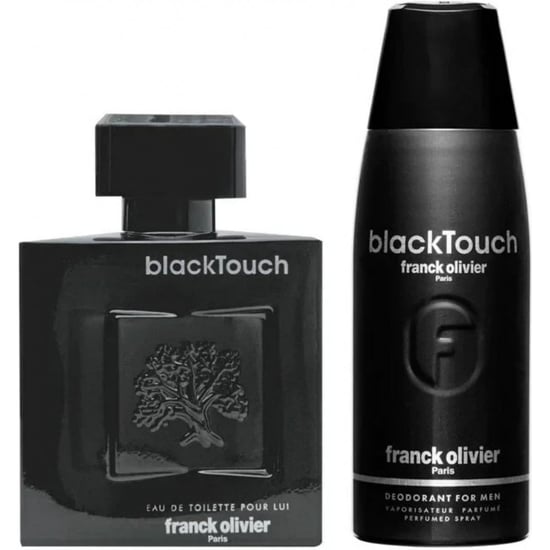 Franck Olivier Black Touch 100ml EDT + 250ml Deodorant Coffret Set - Image 2