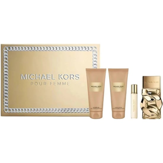 Michael Kors Pour Femme Gift Set 100ml EDP + 100ml Body Lotion + 100ml Shower Gel + 10ml EDP - Image 1