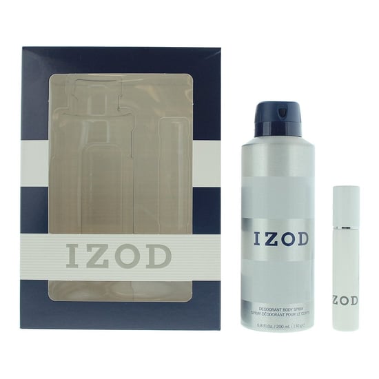 Izod White 2 Piece Gift Set: EDT 15ml - Body Spray 200ml - Image 1