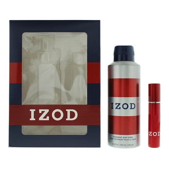 Izod Red 2 Piece Gift Set: EDT 15ml - Body Spray 200ml - Image 1