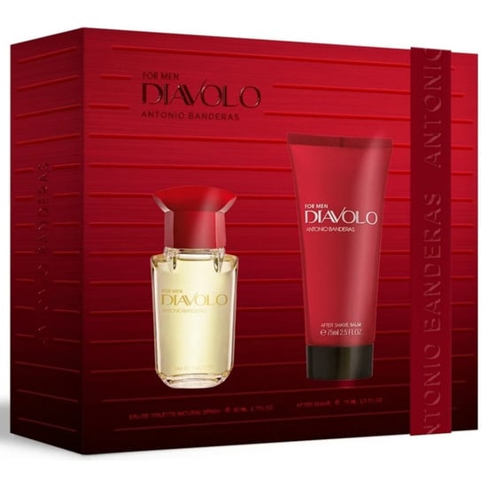 Antonio Banderas Diavolo Gift Set 50ml EDT Spray - Aftershave Balm 75ml - Image 1