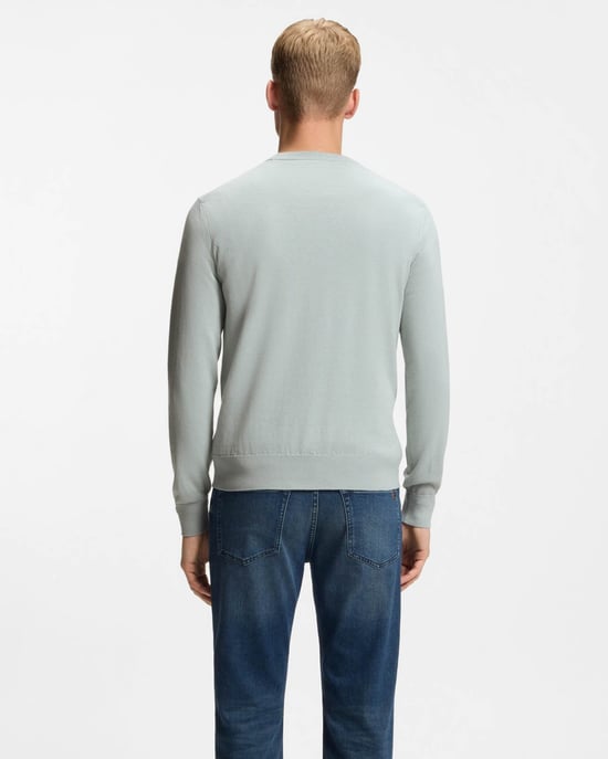 Kanovano Crew Neck Jumper in Light Grey - Image 2