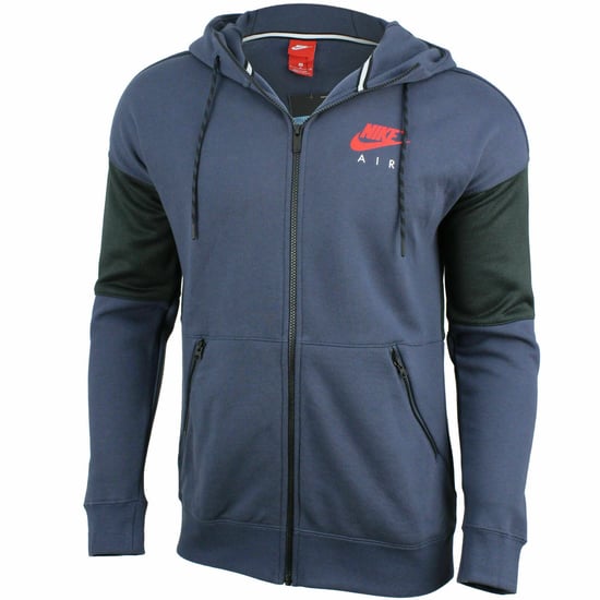 Nike Air Mens Navy Hooded Zip Tracksuit Set - Image 2