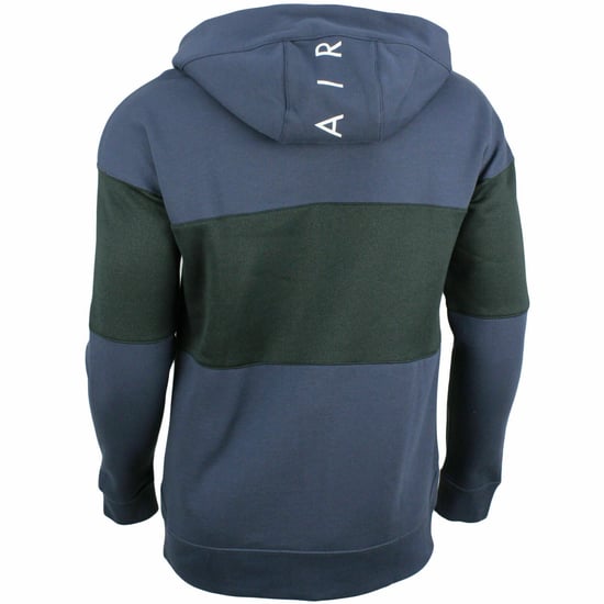 Nike Air Mens Navy Hooded Zip Tracksuit Set - Image 3