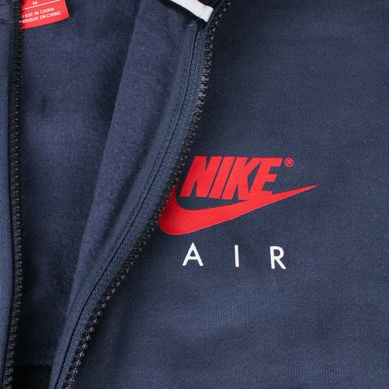 Nike Air Mens Navy Hooded Zip Tracksuit Set - Image 4