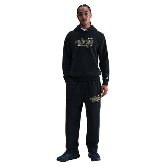 Nike Sportswear Club Mens Black Fleece Hooded Tracksuit - Image 1
