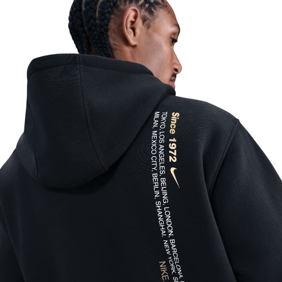 Nike Sportswear Club Mens Black Fleece Hooded Tracksuit - Image 4