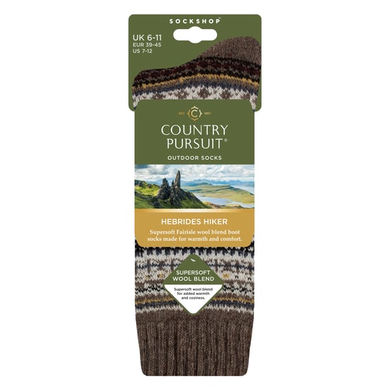 Mens Wool Blend Hiking Socks Cushioned Walking Boot Socks - Image 2