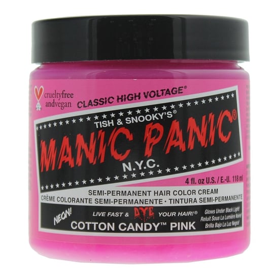 Manic Panic Classic High Voltage Cotton Candy Pink Semi-Permanent Hair Color Cream 118ml - Image 1