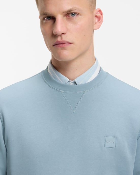 Westart Crew Neck Sweatshirt in Light Blue - Image 3