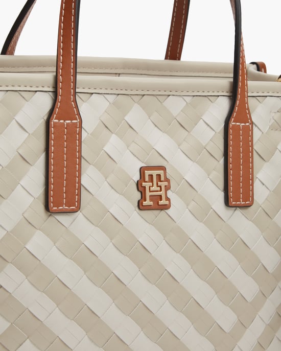 TH City Mini Tote Bag in Ivory - Image 3