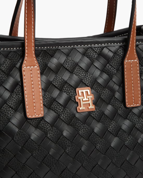 TH City Mini Tote Bag in Black - Image 3
