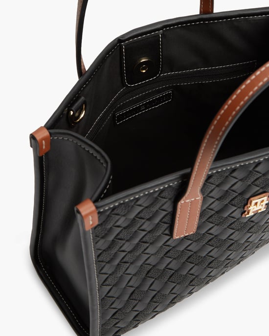 TH City Mini Tote Bag in Black - Image 4