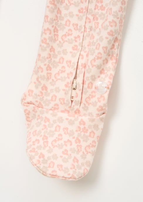 Arabella Leopard Print Onesie With Headband - Image 4