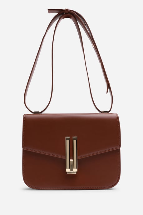 Where's That From Womens 'Delrio' Gold Clasp Cross Body Tofu Bag - Image 5