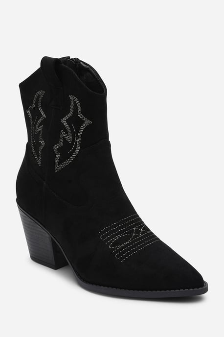 Where's That From Seraphina Cowboy Boots Ankle Length Western Block Heel - Image 2
