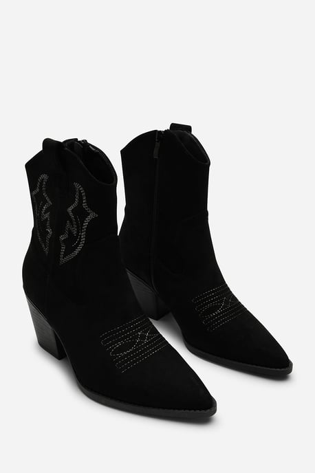Where's That From Seraphina Cowboy Boots Ankle Length Western Block Heel - Image 4
