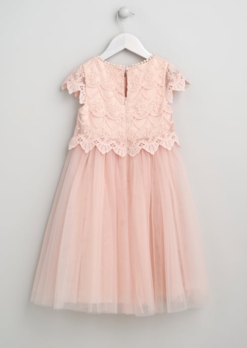 Lucy Lace Bodice Dress - Blush - Image 4
