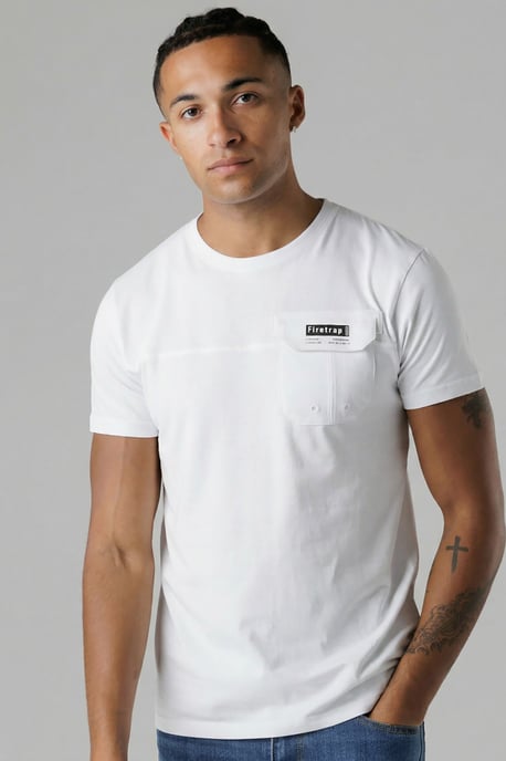 Multi 3 Pack Regular Fit Cotton Pocket Tees - Image 2