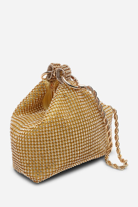 Where's That From Womens 'Lore' Diamante Pouch Bag with Chain Detail Handle - Image 3