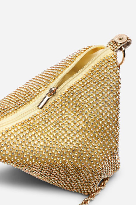Where's That From Womens 'Lore' Diamante Pouch Bag with Chain Detail Handle - Image 5