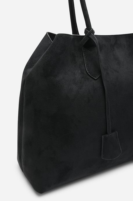 Where's That From Womens 'Drift' Suede Slouchy Shoulder Tote Bag - Image 3