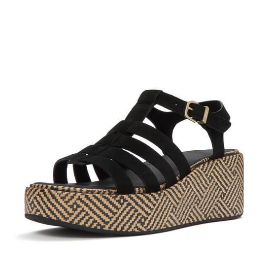 FitFlop Platforms graphic-weave suede fisherman sandals - Image 1