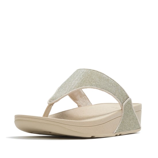 FitFlop Lulu shimmerglitz toe-post sandals - Image 5