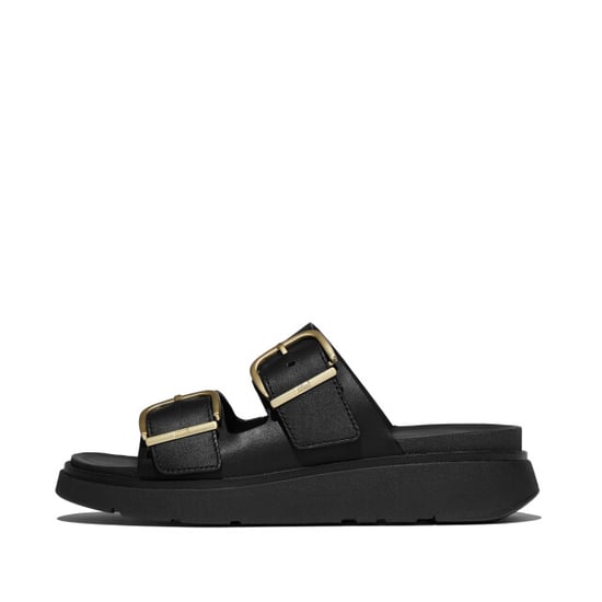 FitFlop Gen-ff buckle two-bar leather slides - Image 4