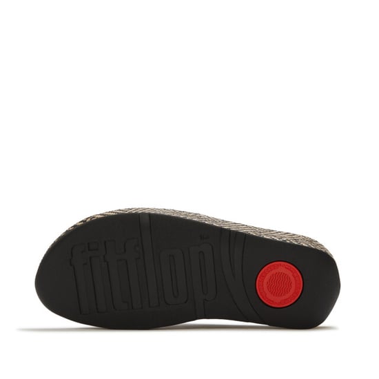 FitFlop Lulu lux graphic-weave leather cross slides - Image 2
