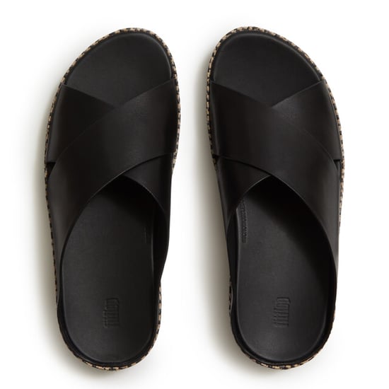 FitFlop Lulu lux graphic-weave leather cross slides - Image 5