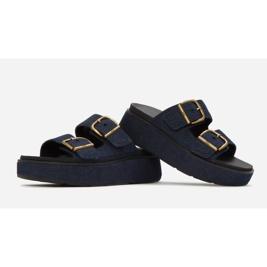 FitFlop Gen-ff max buckle two-bar denim slides - Image 3