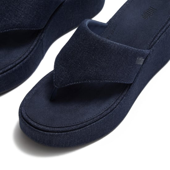 FitFlop Platfforms denim wedge toe-post sandals - Image 3