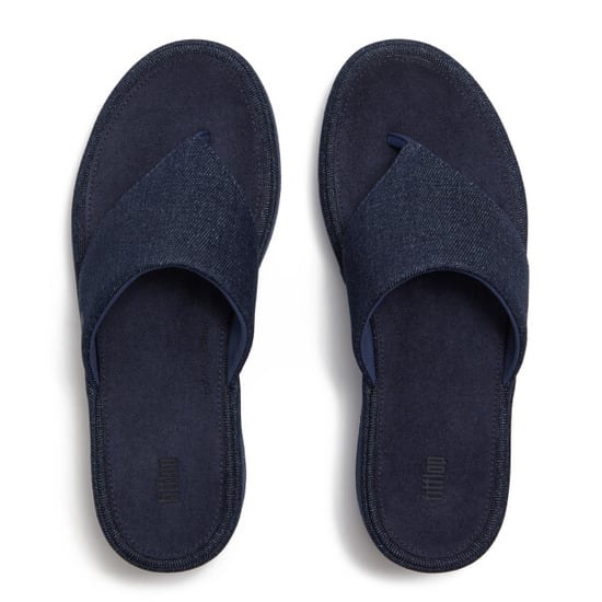 FitFlop Platfforms denim wedge toe-post sandals - Image 5