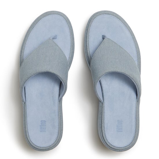 FitFlop Platfforms denim wedge toe-post sandals - Image 4